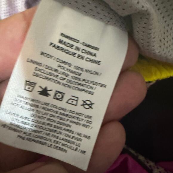 Nike Flight Woven Track Pants Men's Small Pink Yellow 90s Retro Nylon CN6512-623 - Picture 5 of 8